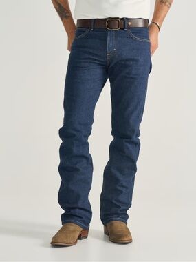 NWT Tecovas Men's Rugged Bootcut Dark Blue Denim Jeans Size 32/34
